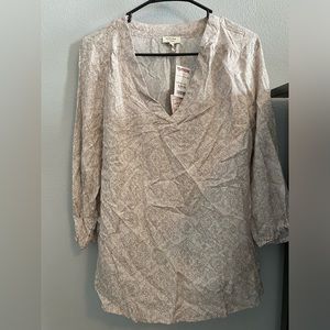 Neutral Paisley Blouse
